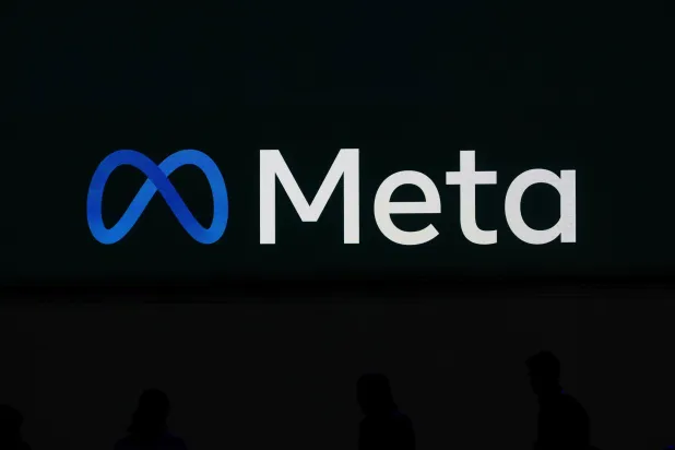 A Meta logo is shown on a video screen at LlamaCon 2025, an AI developer conference, in Menlo Park, Calif., April 29, 2025. (AP)