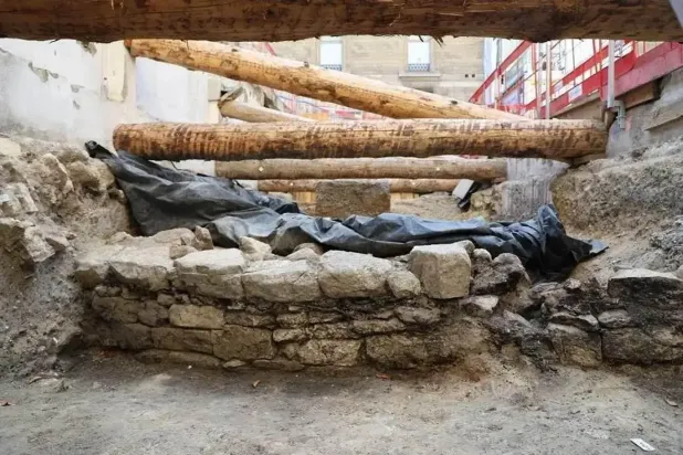 Lutetia oppidumunun duvarı (Anastasia Choquet/DRAC Île-de-France)