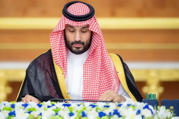Suudi Arabistan Veliaht Prensi Muhammed bin Selman, Cidde'deki Bakanlar Kurulu toplantısına başkanlık ederken (SPA)