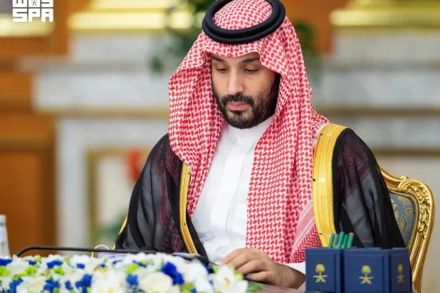 Prince Mohammed bin Salman bin Abdulaziz Al Saud, Saudi Crown Prince and Prime Minister, chairs a cabinet meeting in Jeddah on Tuesday. (SPA)