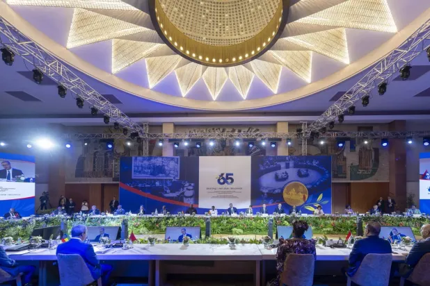 Bağlantısızlar Hareketi'nin ilk konferansının 65. yıldönümünü anma amacıyla düzenlenen üst düzey toplantıdan, (WAS)