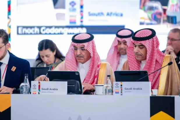 Saudi Finance Minister Mohammed Al-Jadaan during previous G20 meetings (SPA) 