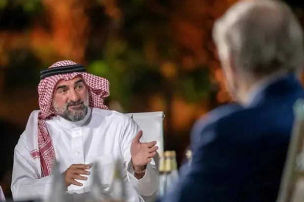 ياسر الرميان في جلسة حوارية ضِمن فعاليات مبادرة مستقبل الاستثمار بالسعودية (واس)