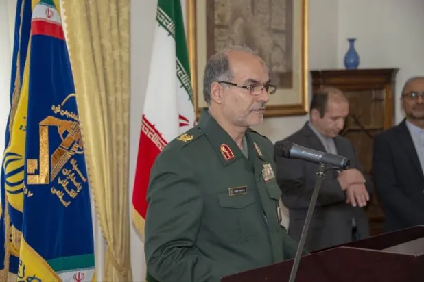 يارياب يتحدث في مناسبة بالسفارة الإيرانية لدى فيينا... سبتمبر 2018 «سيركل ديبلوماتيك»