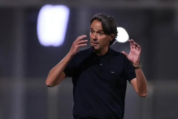 الإيطالي سيموني إنزاغي المدير الفني لفريق الهلال (تصوير: سعد العنزي) 