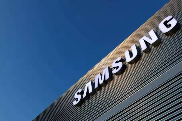 The logo of Samsung is seen on a building during the Mobile World Congress in Barcelona, Spain February 25, 2018. (Reuters)