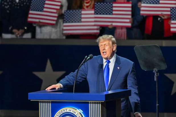 09 September 2026, US, Dallas: US President Trump speaks to the crowd during scenes at the Dallas 2026 Mid-Term Convention at the American Airlines Center in Dallas. Photo: Bob Daemmrich/ZUMA Press Wire/dpa