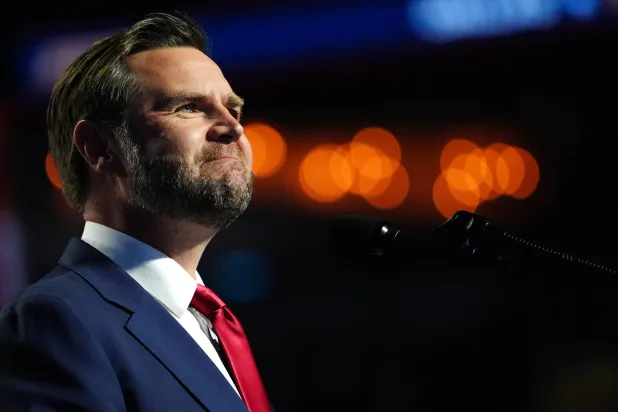  Vice President JD Vance speaks at the Republican convention, Thursday, Sept. 10, 2026, in Dallas. (AP) 