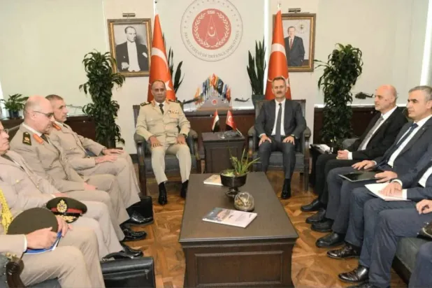 Mısır Savunma Bakanı Eşref Salim Zahir'in Türkiye'ye gerçekleştirdiği bir ziyaretten. (Arşiv-Mısır Askerî Sözcüsü)