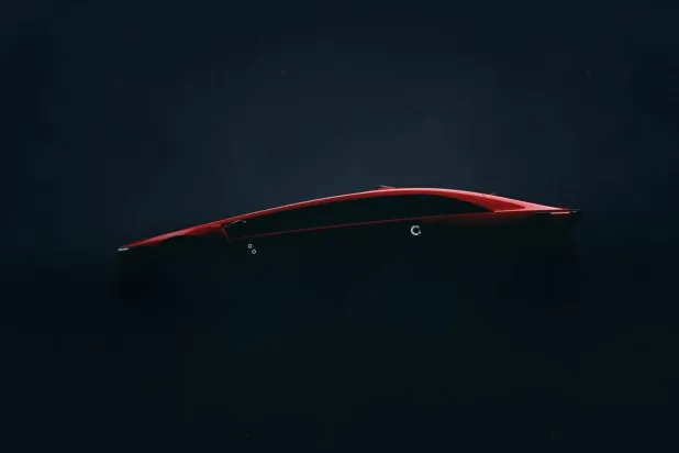 A glimpse of the car's design that CEER aims to launch later this September (Asharq Al-Awsat)