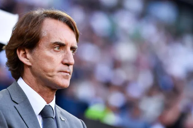 روبرتو مانشيني المدير الفني للمنتخب الإيطالي (د.ب.أ)