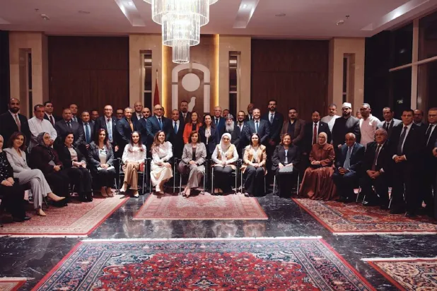 وزير الخارجية بدر عبد العاطي خلال لقاء سابق مع الجالية المصرية في الكويت شهر أبريل الماضي (الخارجية المصرية)
