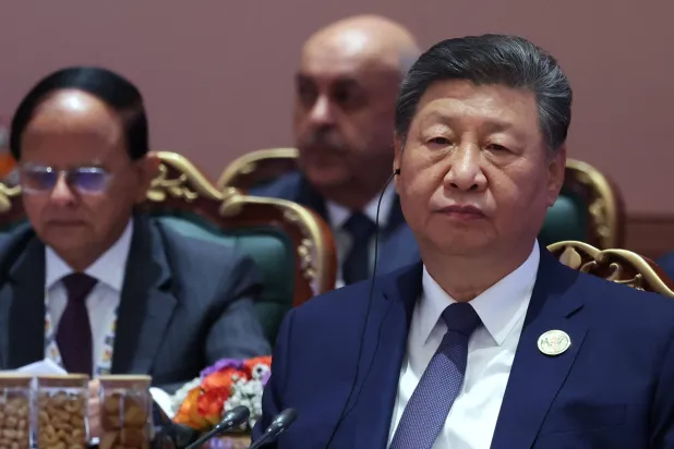 Chinese President Xi Jinping attends a session on day two of the BRICS Summit in New Delhi, India, September 13, 2026. (Sputnik/Alexander Kazakov/Pool via Reuters)