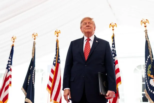  President Donald Trump arrives to speak at Deerfield Residence, the residence of the US Ambassador to Ireland Edward S. Walsh, Saturday, Sept. 12, 2026, in Dublin. (AP) 