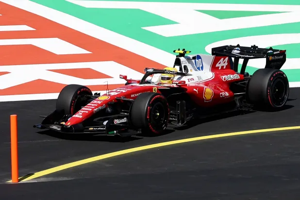  Formula One F1 - Spanish Grand Prix - Madring, Madrid, Spain - September 13, 2026 Ferrari's Lewis Hamilton in action during the race. (Reuters)