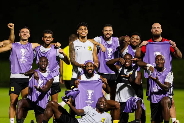 لاعبو الاتحاد أظهروا معنويات عالية خلال تدريباتهم في قطر (موقع النادي)