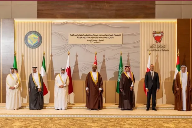 المشاركون في اجتماع محافظي البنوك المركزية بدول مجلس التعاون الخليجي (قنا)