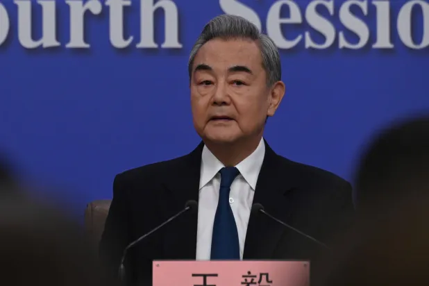 08 March 2026, China, Beijing: Wang Yi, China's Foreign Minister, addresses journalists at a press conference on the sidelines of the National People's Congress. (dpa) 
