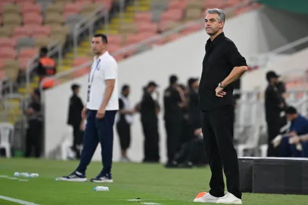 المدرب الهولندي مارينو بوسيتش، المدير الفني للأهلي (تصوير: علي خمج) 