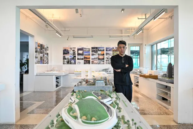 Chinese architect and founder of MAD Architects Ma Yansong poses for a photograph in Beijing on August 7, 2026. (AFP)