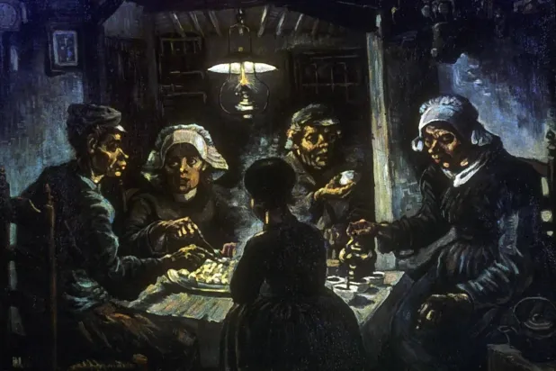 Vincent Van Gogh's "The Potato Eaters." (Getty Images) 