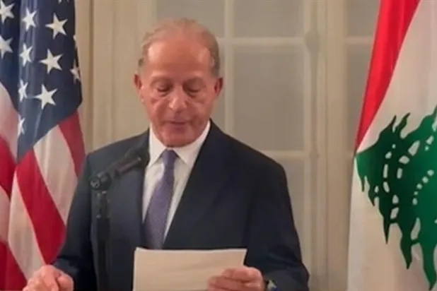 السفير الأميركي لدى لبنان ميشال عيسى (الوكالة الوطنية للإعلام)