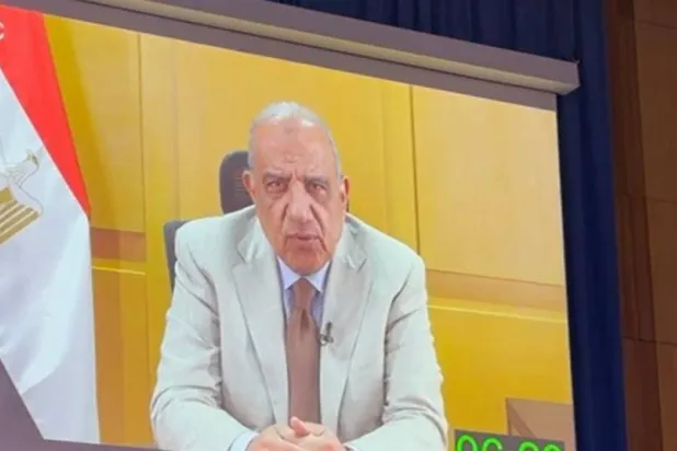 وزير الكهرباء المصري محمد عصمت يلقى كلمة أمام المؤتمر العام للوكالة الدولية للطاقة الذرية (وزارة الكهرباء)