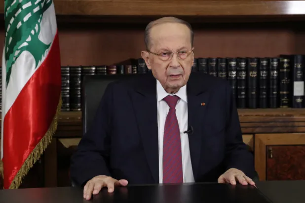الرئيس اللبناني السابق ميشال عون (رويترز)