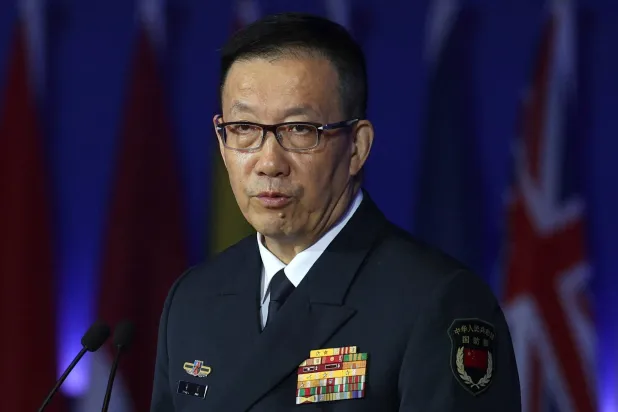 Chinese Defense Minister Dong Jun delivers the keynote speech at the opening ceremony for the Beijing Xiangshan Forum in Beijing, China September 16, 2026. (Reuters)