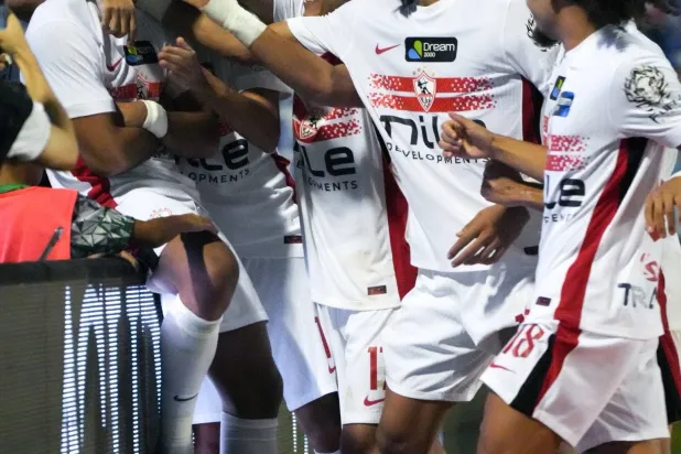 فرحة زملكاوية بهدف الفوز في المباراة (موقع نادي الزمالك)