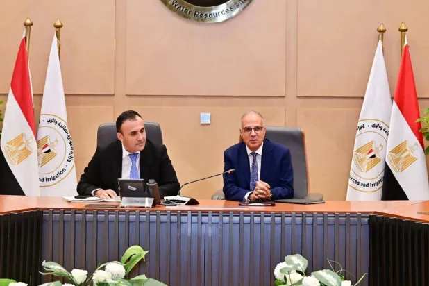 وزير الري المصري خلال لقاء مع النائب الأول لرئيس مجلس الوزراء الأوزبكي (وزارة الري المصرية)