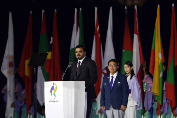 الشيخ جوعان بن حمد آل ثاني رئيس المجلس الأولمبي الآسيوي (رويترز)