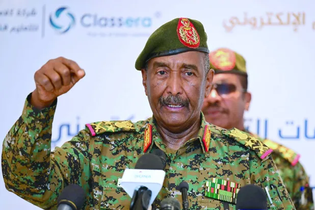 Army Commander Abdel Fattah al-Burhan stated that the high cost of living is 'part of the battle' and pledged to emerge victorious (AFP).