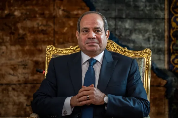 FILED - 18 October 2023, Egypt, Cairo: President of Egypt Abdel Fattah El-Sisi is pictured in Cairo. Photo: Michael Kappeler/dpa Pool/dpa