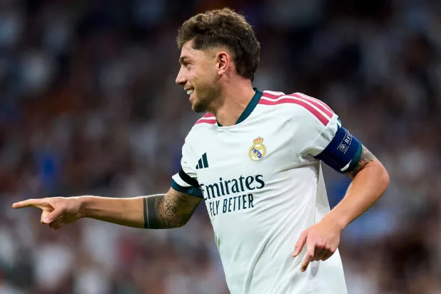 الأوروغوياني فيدريكو فالفيردي قائد ريال مدريد (د.ب.أ)