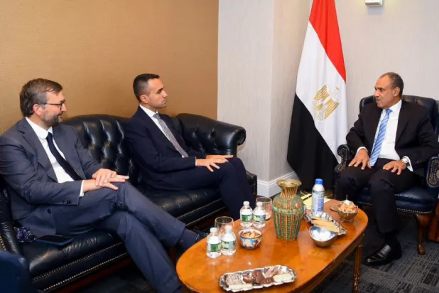 محادثات وزير الخارجية المصري والمبعوث الأوروبي الخاص بمنطقة الخليج (الخارجية المصرية)