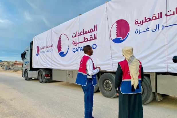 قطر أكدت أن مساعداتها للشعب الفلسطيني بالتنسيق مع إسرائيل والشركاء الدوليين (الخارجية القطرية)