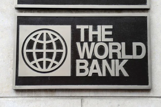 01 November 2009, US, Washington: The logo of the World Bank is seen at the headquarters in Washington. (dpa)