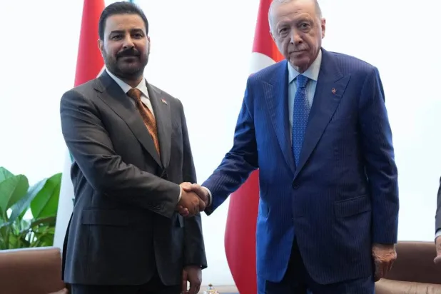  الزيدي وأردوغان خلال اجتماعهما في نيويورك (حساب المكتب الإعلامي لرئيس مجلس الوزراء العراقي)