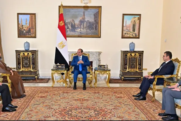 الرئيس السيسي يجري محادثات مع رئيس «تيار الحكمة» العراقي في القاهرة الخميس (الرئاسة المصرية)