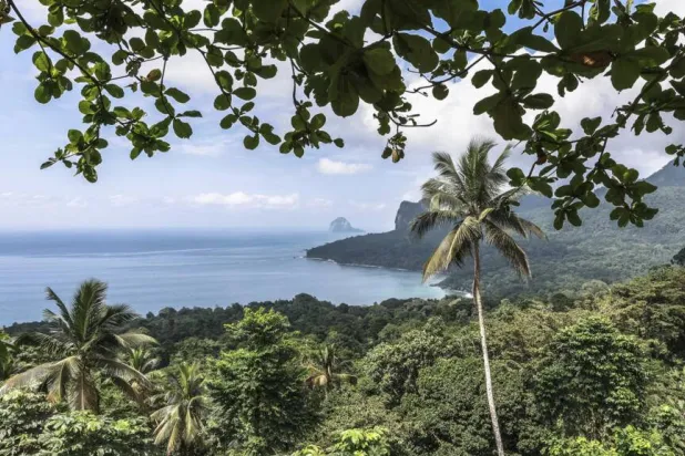 Locals on the island of Principe are paid a financial dividend to preserve its natural beauty. Daniel BELOUMOU OLOMO / AFP
