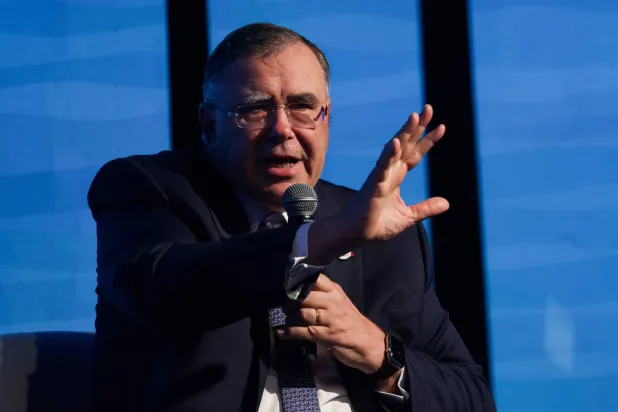 Patrick Pouyanne, CEO of TotalEnergies, attends the ROG.e, Brazil's largest oil and gas event in Rio de Janeiro, Brazil, September 21, 2026. REUTERS/Ricardo Moraes