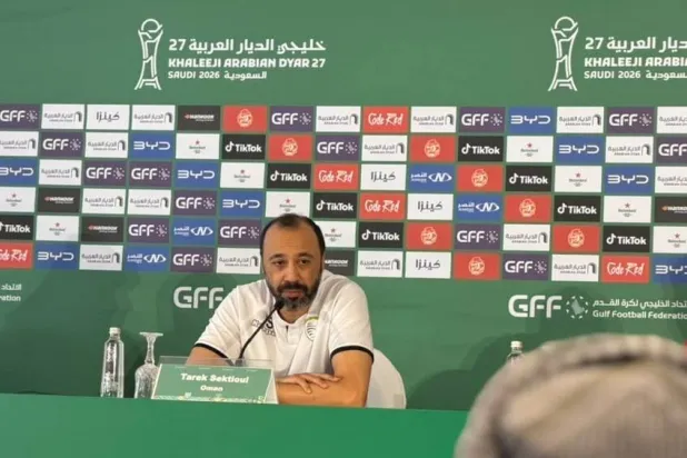 المغربي طارق السكتيوي مدرب منتخب عمان (الشرق الأوسط)
