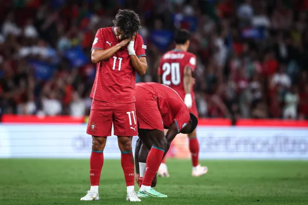 جواو فيليكس يحتفل بهدف فوز البرتغال على ويلز (إ.ب.أ)