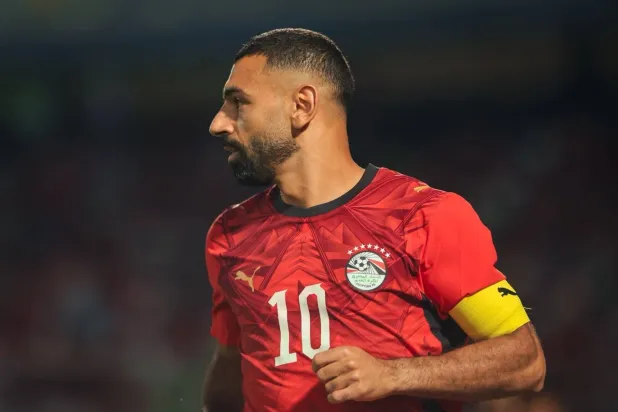 صلاح قائد مصر خلال المواجهة (المنتخب المصري)