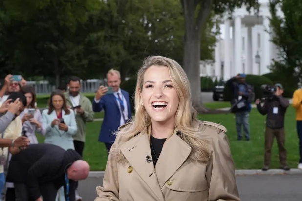 CNN Senior Reporter Betsy Klein reports from the White House, Thursday, Sept. 24, 2026, in Washington. (AP Photo/Alex Brandon)