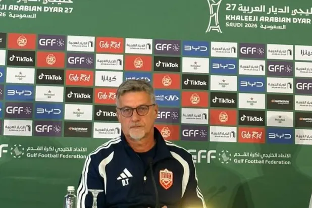 الكرواتي دراغان تالاييتش مدرب المنتخب البحريني (الشرق الأوسط)