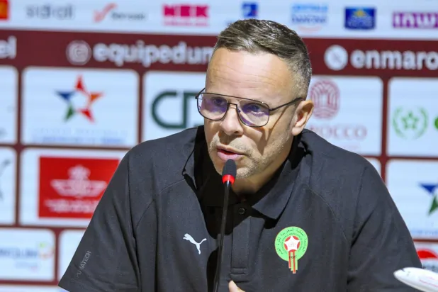 محمد وهبي مدرب المنتخب المغربي (إ.ب.أ)