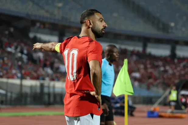 Soccer Football - African Cup of Nations - Qualification - Group B - Egypt v Angola - Cairo International Stadium, Cairo, Egypt - September 25, 2026 Egypt's Mohamed Salah gestures during the match REUTERS/Mohamed Abd El Ghany