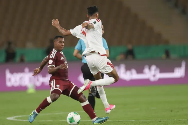 لقطة من المباراة التي جمعت البحرين وقطر في كأس الخليج (تصوير: عدنان مهدلي)